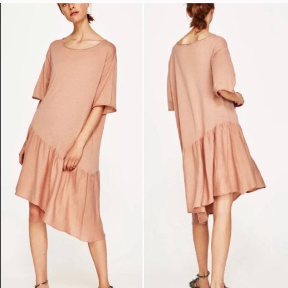 Zara Knit Dress in blush